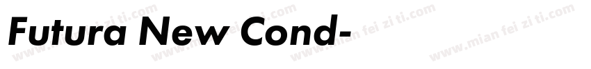 Futura New Cond字体转换